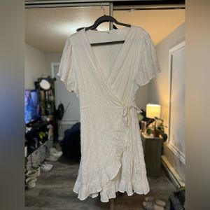White Wrap Dress